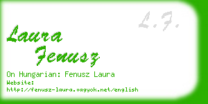 laura fenusz business card